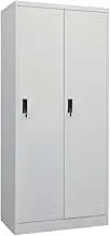 Wardrobe Light Grey 80x50x180 cm Steel,Furniture,Cabinets & Storage,Cupboards & Wardrobes