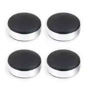 4pcs Aluminium Speaker Spike Pad Amplifier Isolation Stand Feet Base Pad 40x20mm
