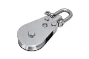 PULL-PRO D SHACKLE BLOCK LOLOAD, 3/8" W, 4.0", BU, 316 SS