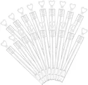 GARVALON 18pcs Empty Bubble Wands Refillable Bubble Wand Bottles for Weddings Parties Outdoor Fun Lightweight Design for for Summer Joy