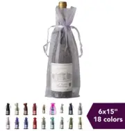 6x15" Sheer ORGANZA BAGS with Pull String Pouches Wedding Party Favors SALE