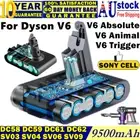 21.6V 9500mAh Battery for Dyson V6 DC58 DC59 DC61 DC62 Animal DC72 DC74 SV06 AU