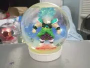 Handmade Plastic Dragon Ball Super Saiyan Blue Broly Snow Globe