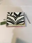 New Kate Spade Fanfare Mikala Cultch/Wristlet Black White $95.00 + Free Shipping