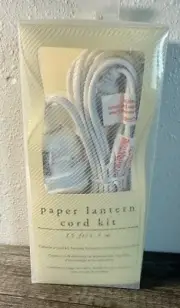 Pier 1 Imports Paper Lantern Cord Kit 15 Ft With Hardware And Instructions NEW