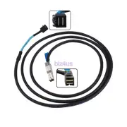 External HD Mini SAS SFF-8644 to Internal HD Mini SAS SFF-8643 Cable 12Gb/s 2M