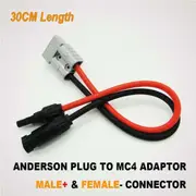 50 AMP Aderson plug to MC-4 Solar Panel Cable Wiring Y Adaptor Connector 30CM