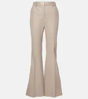 [Joseph] Joseph Tafira leather flared pants AU 8 brown