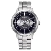 Citizen Eco-Drive Black Dial Stainless Steel Men's Watch (BU4030-91E)