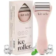 Ice Roller for Face - Stainless Steel Ice Face Rollers for Women - Pink