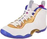 [Nike] Kids Little Posite One (GS) White/Fuchsia Blast Racer Blue Basketball Shoe 4.5 Kids US