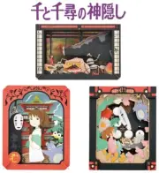Ensky Studio Ghibli PAPER THEATER Spirited Away Paper Craft Kit Chihiro No-Face