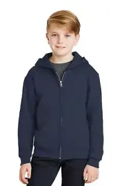 993B JERZEES - Youth NuBlend Full-Zip Hooded Sweatshirt
