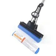 PVA Sponge Roller Mop - 11" Foam Sponge Mop with Bonus Mop Head Refill
