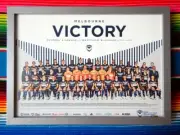 Framed 2019-20 MELBOURNE VICTORY A-League Poster 84cm x 59.5cm x 3cm W-League