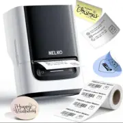 Nelko PM220 Label Maker Machine with Tape, Bluethooth Label Printer, Portable Th