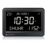 LCD Screen Azan Clock 8 Athan Gregorian Calendars Muslim Prayer Desk Alarm Clock