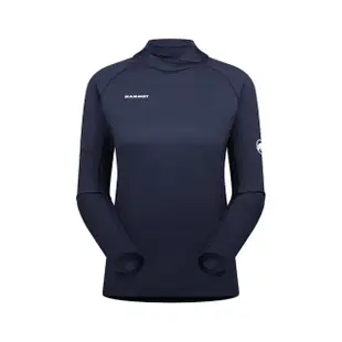 【Mammut 長毛象】Selun FL Sun Hoody AF Women 機能套頭連帽上衣 海洋藍 女款 #1016-01410