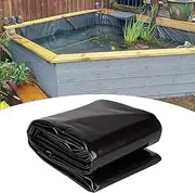 Pond Liner Black Heavy Duty Underlay Sealing Film Pond Membrane Swimming Pond Film Garden Pond 7x10m 7x12m 8x10m 8x12m 10x10m 10x12m 10x15m Tarpaulin for Fish Ponds, Fountains, Water Garden and Waterf