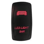 On/off Red LED Light Bar Rocker Switch LED backlit for auto and Boat[5360A19]