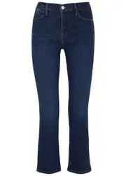 Frame Le High Straight Cropped Jeans - Blue - W30 W30