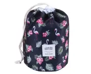 B04 Flamingo Pattern Storage Cosmetic Bag Portable Simple Multi-function Drawstring Drawstring Large Capacity Storage Bag
