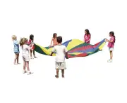10.6m Diameter Fire Resistant Play Parachute with 24 Nylon Handles