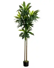 Nearly Natural 7ft Artificial Dracaena Tree with Real Touch Leaves