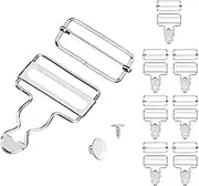 XIHIRCD 8 Sets Metal Overall Buckles, 1-1/2 Inch Overall Clips Clasp Replacement Overall Hooks with Adjustable Slide