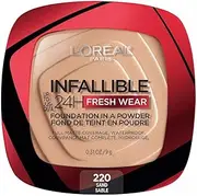 L'Oreal Paris Infallible Up to 24H Fresh Wear Foundation in a Powder 220 Sand