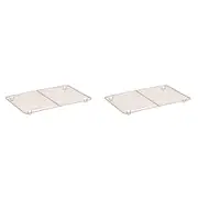 2PK Wiltshire Rose Gold Non-Stick Smart Stack Kitchen Cooling Rack Wired Tray