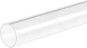 uxcell Acrylic Pipe Rigid Round Tube Clear 26mm ID 30mm OD 305mm for Lamps and Lanterns,Water Cooling System
