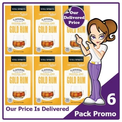 Queensland Gold Rum Classic Spirit Essence Flavouring x 6 Pack By Still Spirits