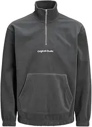 [JACK & JONES] Men's Jorvesterbro Fleece Quarter Zip No Jnr