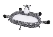 LulyZoo LulyBoo Toddler Baby Lounger Portable Plush Foldable Backpack Zebra New