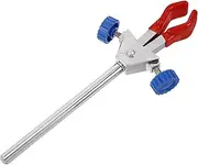 FIXOSHEE Lab Clamp Prong Grip for Experiments Extended Reach Lightweight Design Versatile Test Tube Clamp for Lab Equipment and Accessories Red