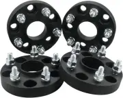Black 4pc 5x4.5 Hubcentric Wheel Spacers 1 Inch 12x1.5 Studs for Toyota 5x114.3 (for: Toyota)