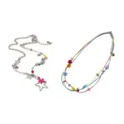 Temperament Simple Cold Wind Five-pointed Star Multilayer Necklace