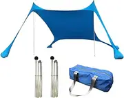 Ocastuted Beach Tent - Outdoor Sun Shade UPF50+,Wind-Proof Breathable Beach Tent for Sports Festival Park Picnic Fishing Outdoor Camping Family Outing Vacation Backyard