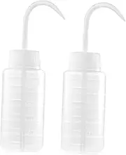 OKUMEYR 2pcs Shampoo Bottle Label Hair Dye Container Lab Squeeze Bottle Squirt Large Bottles Pipette Bottle Kitchen Squeeze Bottle Tattoo Liquid Bottle Refillable Bottle Pump Leak White Pp