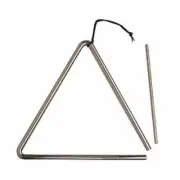MANO PERCUSSION 7 Inch Triangle With Beater & Holder, Educational, Fun