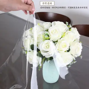 【LASSLEY】透明桌巾-135X180cm(台灣製造PVC塑膠桌布 茶几長方形餐桌墊)