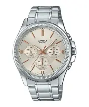 Casio MTP-1375D-7A2V Men's 50M Water Resistant Analog Watch SS Band Day Date