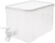 Kokubo KK-634 Drink Server, 1 Gal, Made in Japan, Includes Faucet, Lemon Water, Fruits, Herbs, Flavored Water, Refrigerator