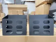 2x BLACK ALLOY JERRY CAN HOLDER FOR CANOPY TOOLBOX,TRAILER,CARAVAN 380Lx200Wx340
