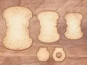 Round tab - Whale Tail cutting dies (set of 5)