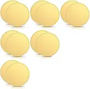 Veulrn 12 Pcs Blank, Engraving Blanks Coins Threaded Edged 40 mm with Acrylic Protection Box Gold