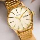 New Nixon Sentry SS A356-502 All Gold Stainless Steel Men's Watch 42mm A356502