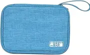 ANNESA Watch Bands Storage Bag, Organizer Holds 10 Watch Bands Waterproof Portable Electronics Travel Watch Straps Carrying Case, Watch Band Storage Bag for Most Sizes of Watch Bands (Sky blue)