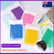 Micro Brush Disposable Extension Make up Stick Eyelash Applicator Swab 100-1000X